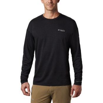 Columbia Muške Majice S Kapuljačom - Irico Knit Long Sleeve Crew Neck Crne | NDRQ-91257